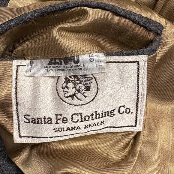 Vintage Union Made Gray Camel Hair Blazer Jacket Santa Fe Clothing Sport Coat - Picture 6 of 11